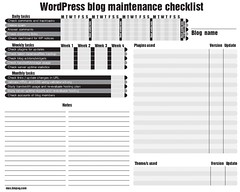 Blog tasks checklist