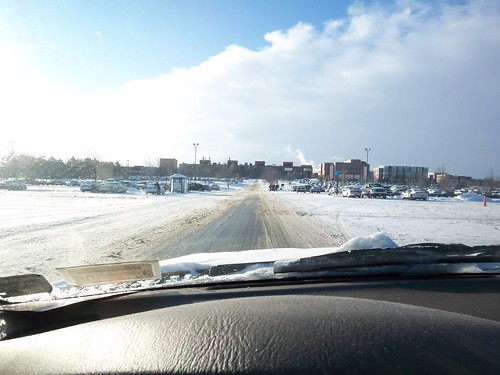 Winter's Drive: On the RIT campus and looking for parking