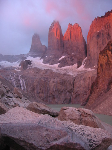 Torres del Paine at sunrise