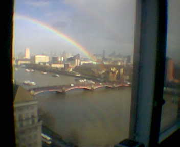 Rainbow from Millbank Tower
