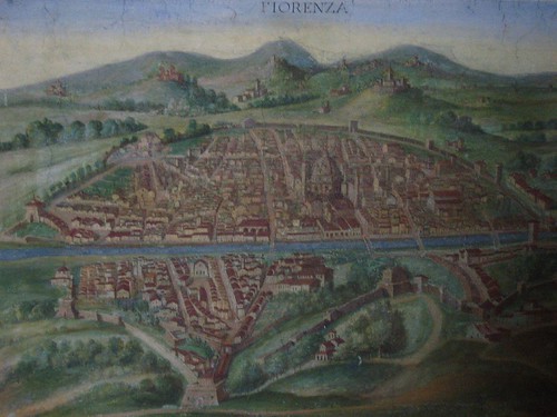 There was a small inset map of Fiorenza, too. Old map of Florence