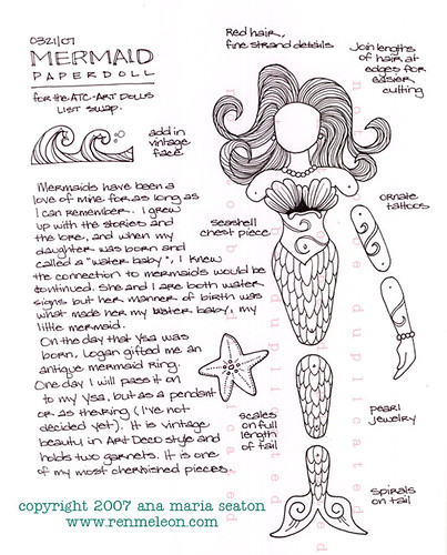 Paper Doll: Mermaid