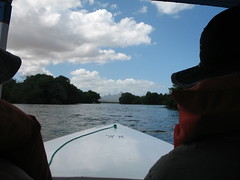 Heading out into the mangrove swamp by small boat. It was all rather quaint and unsophisticated.