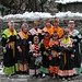The six ladies in our group in Kalash Dress and some local girls