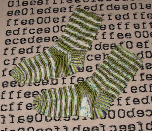 Lime & Violet socks!