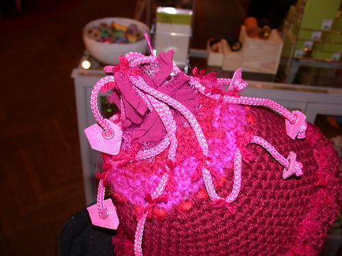 Topper for a warm hat or a whimsical cake Either way it made me smile