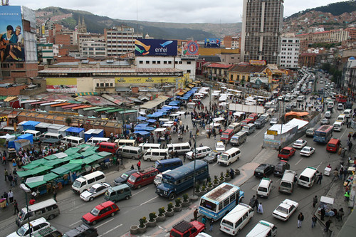 Tráfico en La Paz