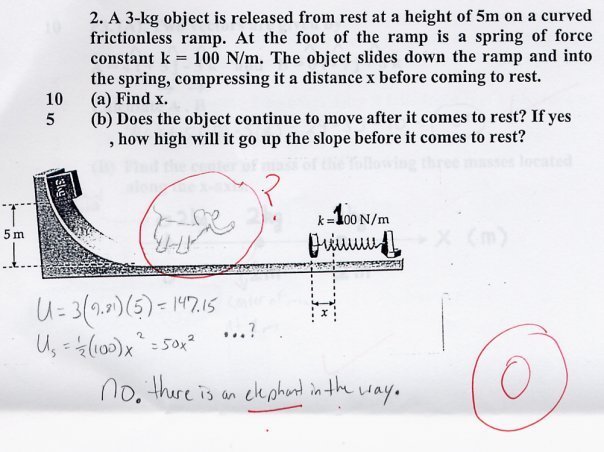Funny/Silly/Stupid Answer to Exam/Test Question