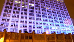 Purple building next to MI6