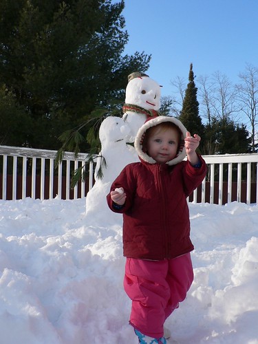 snowman and baby