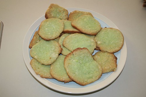 Plate of pistachio cookies