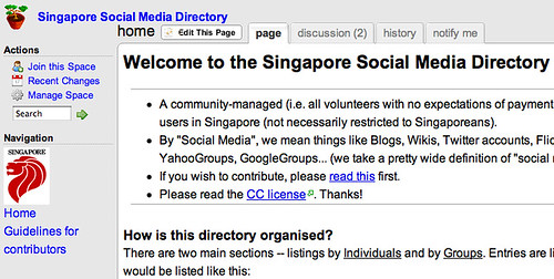 Singapore Social Media Directory