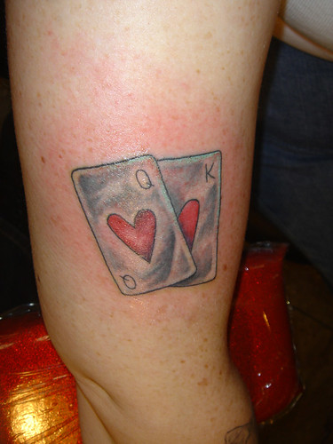 Duck treated me to this swingin' Vegas tattoo! It's has a vintage look, 