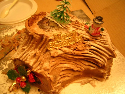 log cake