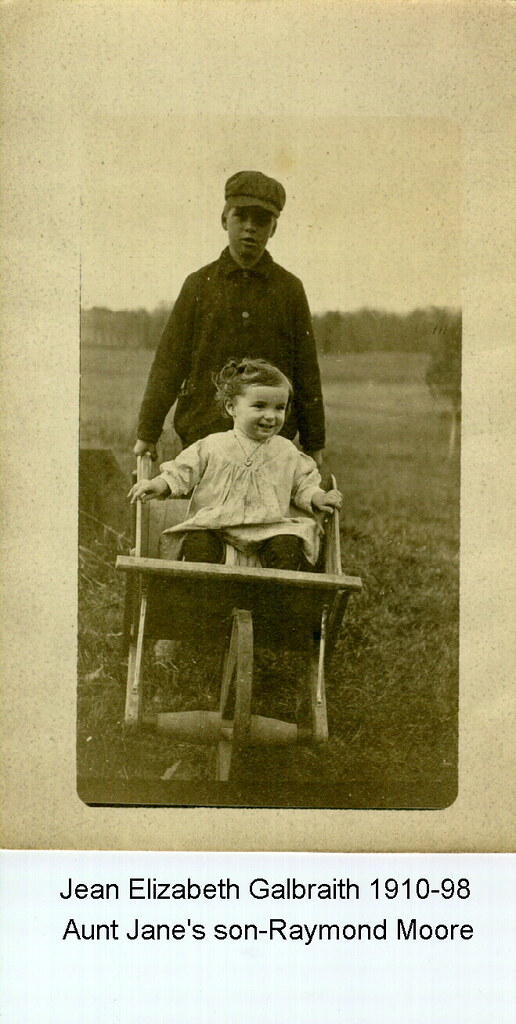 Jean Elizabeth Galbraith with cousin Raymond Moore