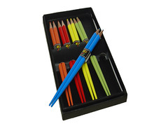 colored pencil chopsticks