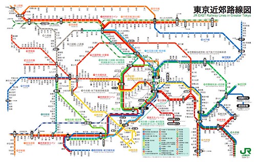 JR東京近郊路線圖