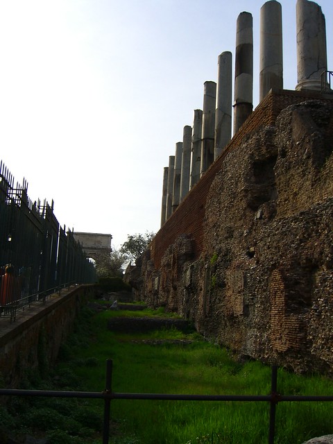 columns on the ancient Roman Forum by permanently scatterbrained