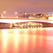 Illuminated London bridge