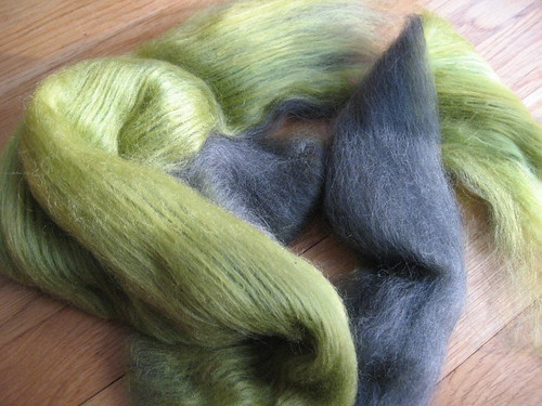 carder 'speriment - merino/silk and tussah silk
