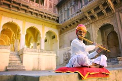 musician in jodhpur's palace