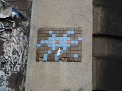 Space Invaders mosaic