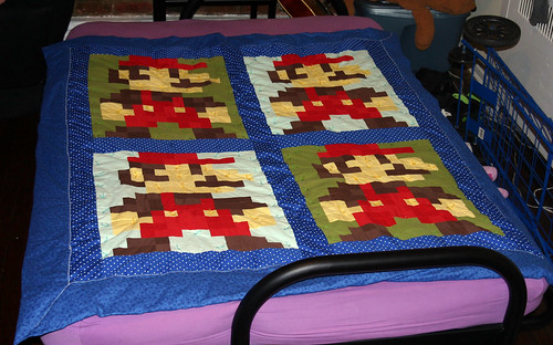 Finished Mario Quilt