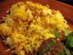 basmati rice with cinnamon and saffron