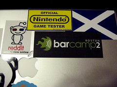 BarCampBoston2 laptop sticker