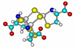 cysteine-capped Zn-sulfide cluster