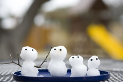 Snowmen family in TX