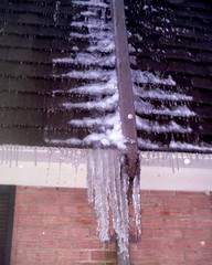 Icicles on the Apartment Building