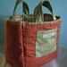 Quilted flower bag - reversed par PatchworkPottery
