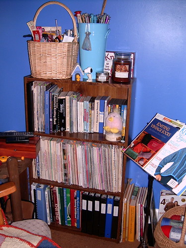 Bookshelf in My New Craft Room