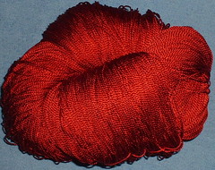 dyed silk yarn