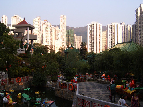 Park behind temple, HK