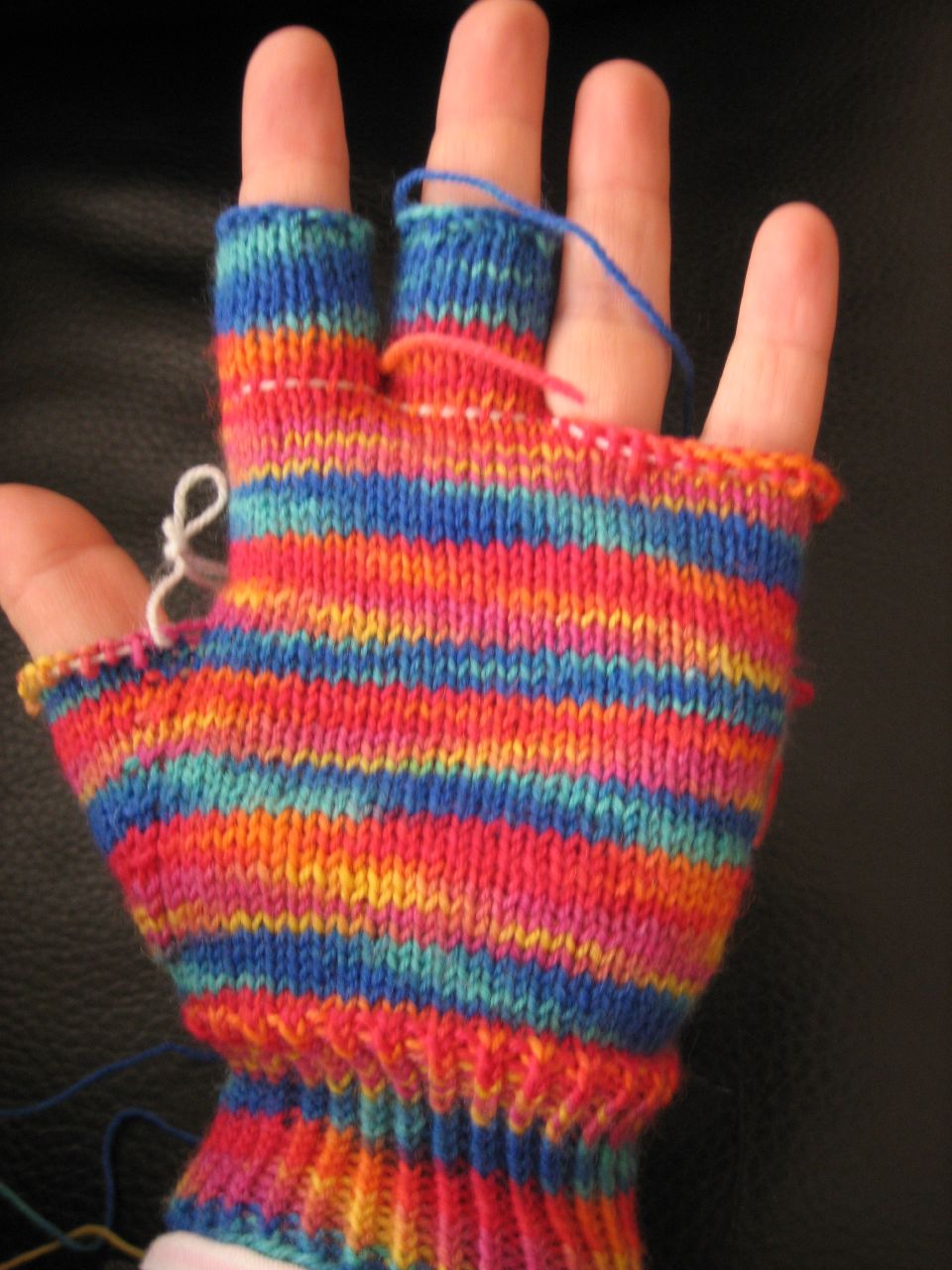Hooray for me! fingerless gloves