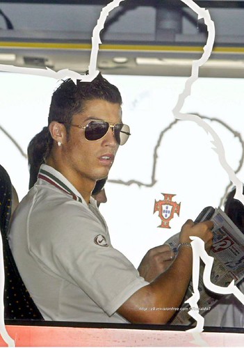 Cristiano Ronaldo with His Black Glasses