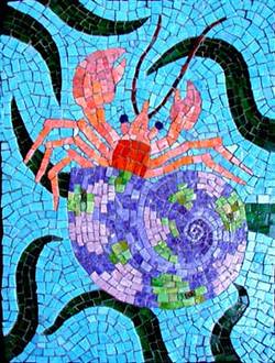 Hermit crab mosaic