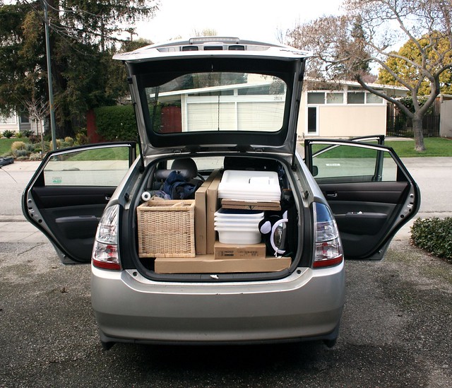 Packing a Prius with Ikea Stuff
