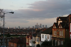 Canary Wharf from Brockley View