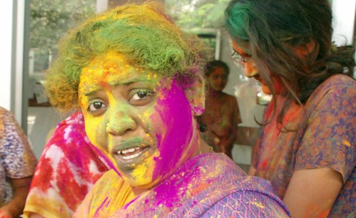 colorful girl face Orkut scraps Holi Girls scraps and graphics colorful girl 