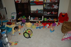 We left them alone for 4 minutes and THIS is what they did to the playroom