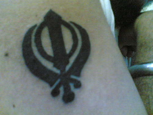 khanda tattoos. khanda tattoo ..sikh pride