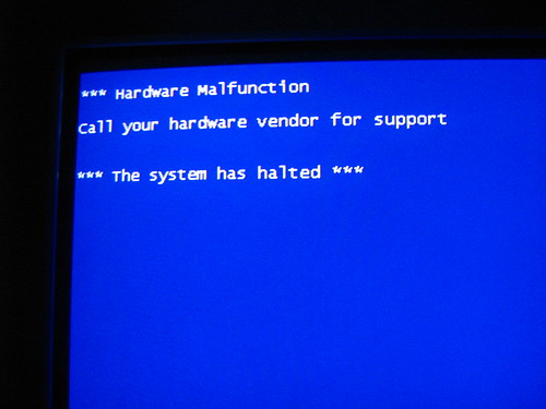 The worst blue-screen-of-death ever.