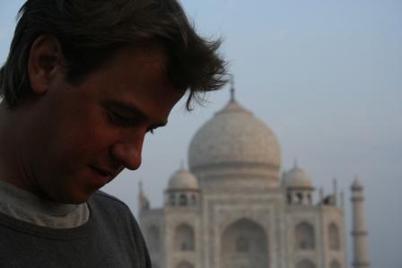 Tom at the Taj Mahal