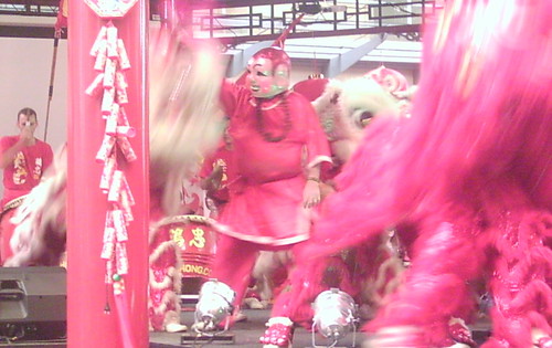 Lion Dancing, Chinatown Mall, Duncan St - Chinese New Year, Fortitude Valley, Brisbane, Queensland, Australia 070217-7