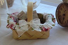 Basket with liner my mom made
