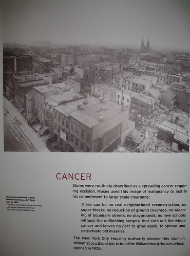 Cancer, Robert Moses exhibit