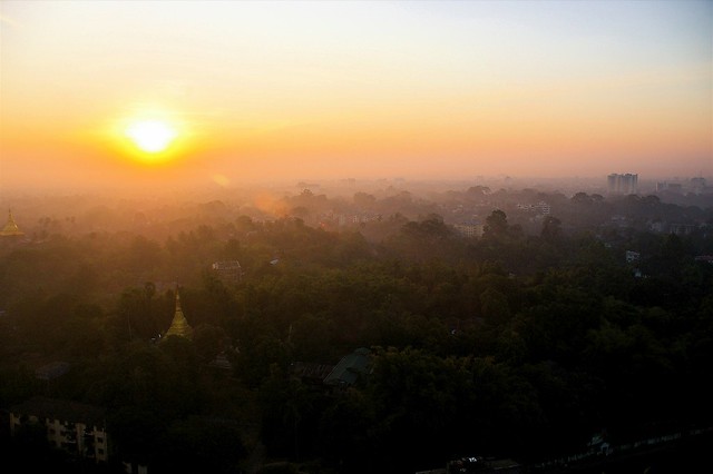 Sunrise in Yangon